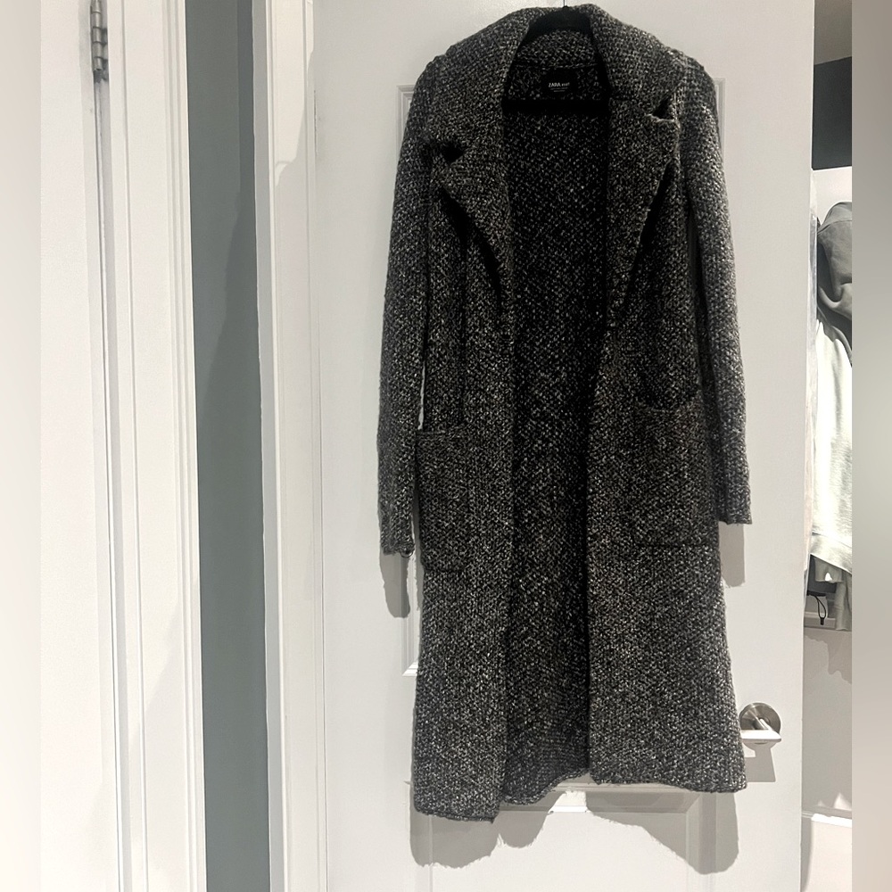 Women's Grey Long knit sweater